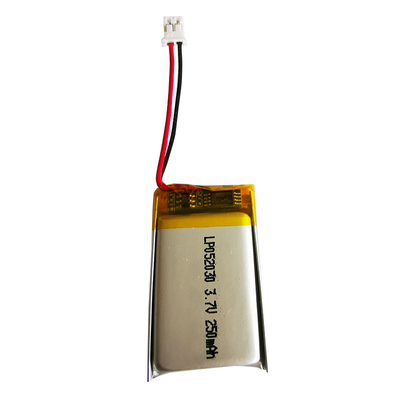 LP052030 3.7V 250mAh แบตเตอรี่ลิเธียมโพลิเมอร์ลิเธียมแบบชาร์จไฟได้สำหรับ Bluetooth
