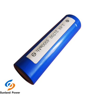 แบตเตอรี่ลิเธียมทรงกระบอกสีน้ำเงิน ICR21700 3.6V 4000mah พร้อม USB 300 รอบอายุการใช้งาน