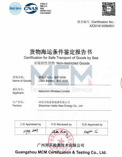 ประเทศจีน Guang Zhou Sunland New Energy Technology Co., Ltd. รับรอง