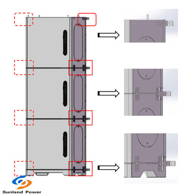 LiFePO4 แบตเตอรี่ 48V 100Ah ชาร์จแผงพลังแสงอาทิตย์ 5-15kWh ระบบเก็บพลังงานสําหรับบ้าน