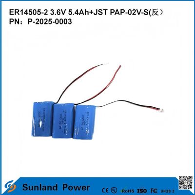 3.6V 5.4AH ER14505-2 แบตเตอรี่หลัก ความดันทํางานสูงและคงที่ อายุการใช้งานที่ยาวนาน