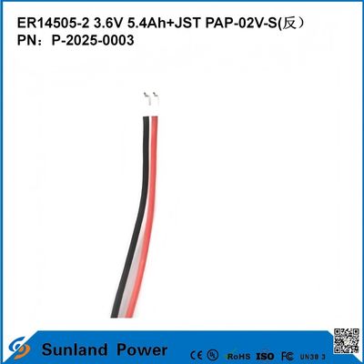 3.6V 5.4AH ER14505-2 แบตเตอรี่หลัก ความดันทํางานสูงและคงที่ อายุการใช้งานที่ยาวนาน