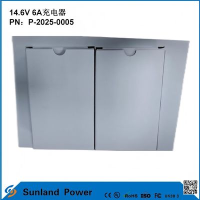 14.6V 6A ชาร์จ รองรับ 12.8V/14.4V ลิทธิียมเหล็กฟอสฟาต (LiFePO4) ชาร์จแบตเตอรี่ ออกแบบเฉพาะสําหรับเครื่องมือไฟฟ้า / เครื่องชาร์จประสิทธิภาพไฟฟ้า รองรับหลายอุปกรณ์