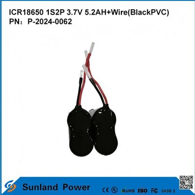 ICR18650-1S2P แบตเตอรี่สําหรับความหนาแน่นพลังงานสูง ความปลอดภัยในสาขาต่างๆ เครื่องมือไฟฟ้า อิเล็กทรอนิกส์ผู้บริโภค รถไฟฟ้า