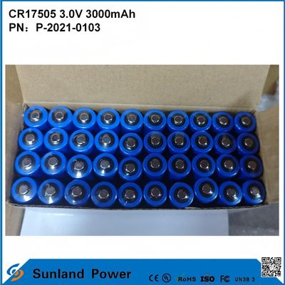 CR17505 3.0V 3000mAh สําหรับเครื่องมือสมาร์ท อุปกรณ์การแพทย์ การขนส่งและโลจิสติกส์ เฟอร์นิเจอร์สมาร์ท ความจุสูง ความสามารถการปล่อยของเหลวที่มั่นคง ผลงานความแรงออก อายุการใช้งานยาวนาน