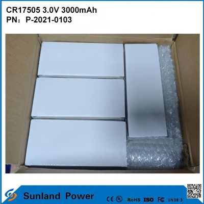 CR17505 3.0V 3000mAh สําหรับเครื่องมือสมาร์ท อุปกรณ์การแพทย์ การขนส่งและโลจิสติกส์ เฟอร์นิเจอร์สมาร์ท ความจุสูง ความสามารถการปล่อยของเหลวที่มั่นคง ผลงานความแรงออก อายุการใช้งานยาวนาน