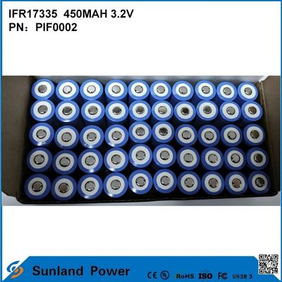 แบตเตอรี่ IFR17335 3.2V 450mah เหมาะสําหรับอุปกรณ์และฉากที่หลากหลาย, รวมถึง: ผลิตภัณฑ์ดิจิตอล อุปกรณ์แสง อุปกรณ์ไฟฟ้า อุปกรณ์เล็ก ระบบเก็บพลังงาน