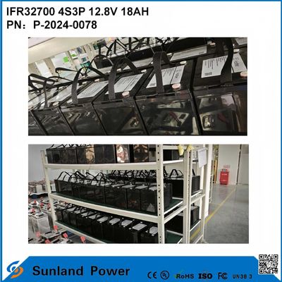 IFR32700 4S3P 12.8V 18Ah สําหรับแสงน้ําท่วมแสงอาทิตย์ ไลด์สว่างสูง LEDS สวนแสงอาทิตย์
