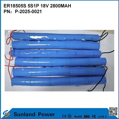 ER18505S 5S1P 18V 2800MAH แบตเตอรี่ความจุสูง ทนต่ออุณหภูมิสูง