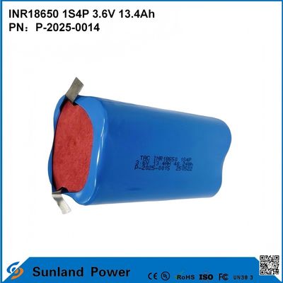 INR18650 1S4P3.6V 13.4Ah การผสมผสานที่สมบูรณ์แบบของความจุสูงและความแรงดันสูง