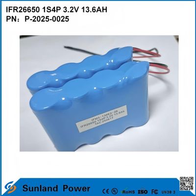 โรงงานผลิตแบตเตอรี่ IFR26650 1S4P 3.2V 13.6Ah เหมาะสําหรับบ้านและการค้า เก็บพลังงานมือถือ เครื่องมือพลังงานแรงสูง