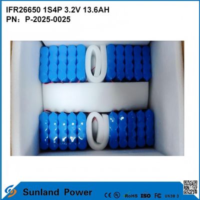 โรงงานผลิตแบตเตอรี่ IFR26650 1S4P 3.2V 13.6Ah เหมาะสําหรับบ้านและการค้า เก็บพลังงานมือถือ เครื่องมือพลังงานแรงสูง