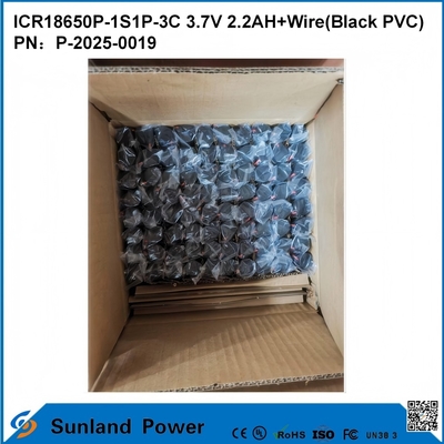ICR18650P-1S1P-3C 3.7V 2.2AH + แบตเตอรี่สาย