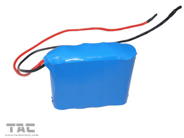 Blue PVC 12V LiFePO4 Battery Pack LFR18650 1500MAH สำหรับโคมไฟพลังงานแสงอาทิตย์
