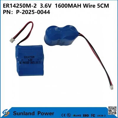 ER14250M-23.6V1600MAH Wire 5CM Battery used in smart meters automation instruments, medical devices, wireless communication equipment, burglar alarm systems, automotive electronics, the Internet of Th