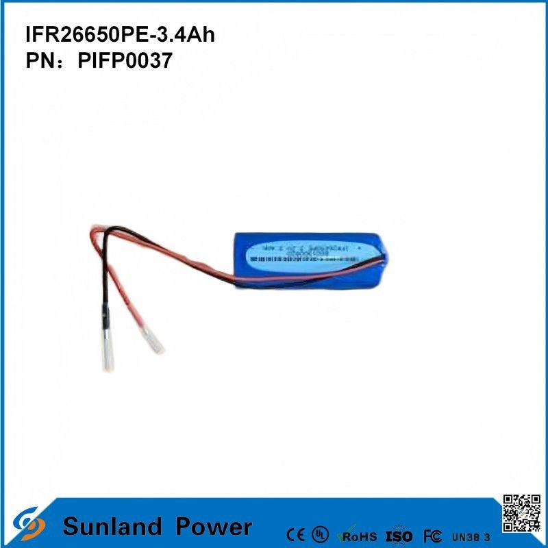 IFR26650PE-3.4Ah 3.2V LiFePO4 แบตเตอรี่เซลล์สําหรับแสงอาทิตย์ ไฟฉายวงจรชีวิต 2000 ครั้ง