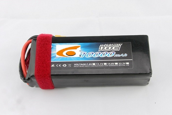 UAV Battery Pack Polymer ลิเธียมไอออน 25C 22.2V 22ah สำหรับ Air Plane