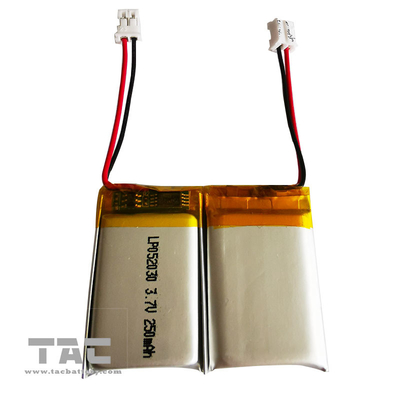 LP052030 3.7V 250mAh แบตเตอรี่ลิเธียมโพลิเมอร์ลิเธียมแบบชาร์จไฟได้สำหรับ Bluetooth