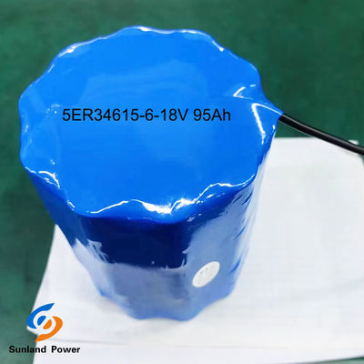 แบตเตอรี่ LiSOCl2 แบตเตอรี่หลัก ER34615 5S6P 18V 95Ah ด้วยอุณหภูมิบริเวณ -55°C ถึง 85°C