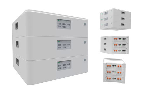 แบตเตอรี่ลิตยูมที่สามารถชาร์จใหม่ได้ สามารถสะสมได้ ทนทาน 51.2V 50Ah สําหรับบ้าน