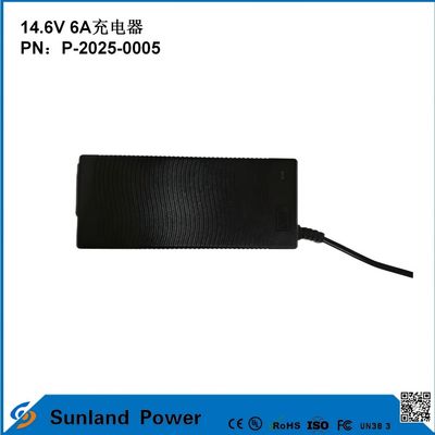 14.6V 6A ชาร์จ รองรับ 12.8V/14.4V ลิทธิียมเหล็กฟอสฟาต (LiFePO4) ชาร์จแบตเตอรี่ ออกแบบเฉพาะสําหรับเครื่องมือไฟฟ้า / เครื่องชาร์จประสิทธิภาพไฟฟ้า รองรับหลายอุปกรณ์