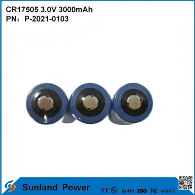 CR17505 แบตเตอรี่แรง 3.0V 3000mAh สมาร์ทพลังงานสําหรับอุตสาหกรรม