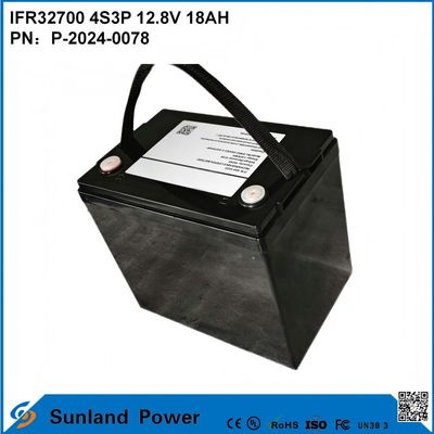 IFR32700 4S3P 12.8V 18Ah สําหรับแสงน้ําท่วมแสงอาทิตย์ ไลด์สว่างสูง LEDS สวนแสงอาทิตย์