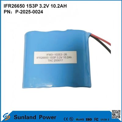 แบตเตอรี่ IFR26650 1S3P 3.2V 10.2Ah จำนวนมาก, พร้อมใช้งานสำหรับระบบจัดเก็บพลังงาน OEM, เครื่องมือไฟฟ้า และพลังงานสำรอง