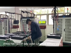 ชุดแบตเตอรี่ LiFePO4 48V 42AH IFR32700 16S7P สำหรับหุ่นยนต์