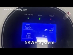 ระบบจัดเก็บพลังงานแสงอาทิตย์แบบซ้อนแรงดันต่ำ 51.2V 100AH 5000WH พร้อมอินเวอร์เตอร์