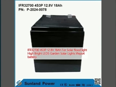 IFR32700 4S3P 12.8V 18Ah สําหรับแสงน้ําท่วมแสงอาทิตย์ ไลด์สว่างสูง LEDS สวนแสงอาทิตย์