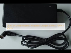29.4V 2A E-bike พกพา 3 pin แบตเตอรี่ชาร์จ 157mm x 72mm x 45mm