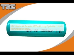 1.2V NI-MH แบตเตอรี่ AA 1500mAh ระยะเวลาใช้งานยาว