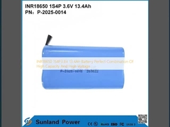 แบตเตอรี่ INR18650 1S4P 3.6V 13.4Ah การผสมผสานที่ลงตัวระหว่างความจุสูงและแรงดันไฟฟ้าสูง