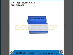 แบตเตอรี่ IFR17335 3.2V 450mah สำหรับอุปกรณ์และสถานการณ์ที่หลากหลาย รวมถึงผลิตภัณฑ์ดิจิทัล อุปกรณ์ส่องสว่าง เครื่องมือไฟฟ้า เครื่องใช้ไฟฟ้าขนาดเล็ก ระบบจัดเก็บพลังงาน