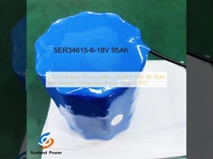 แบตเตอรี่ LiSOCl2 แบตเตอรี่หลัก ER34615 5S6P 18V 95Ah ด้วยอุณหภูมิบริเวณ -55°C ถึง 85°C