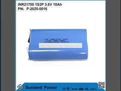 แบตเตอรี่ INR21700 1S2P 3.6V 10Ah