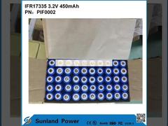 แบตเตอรี่ IFR17335 3.2V 450mah