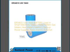 ER34615 3.6V 19AH แบตเตอรี่ที่ใช้ในมิเตอร์ไฟฟ้าอัจฉริยะ มิเตอร์น้ำ มิเตอร์แก๊ส เครื่องวัดความร้อน หน่วยความจำ แหล่งจ่ายไฟสำรอง วิทยุ สัญญาณเตือน Automot
